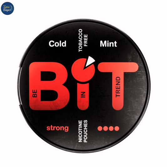 Sleek packaging of Bit Cold Mint 30mg Nicotine Pouches delivering refreshing mint nicotine satisfaction with fast UAE delivery.