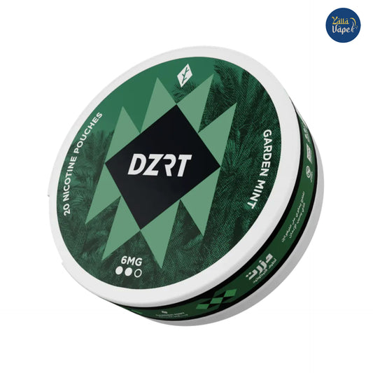 DZRT Garden Mint 6mg Tobacco-Free Nicotine Pouches - Arctic-Fresh Cooling Mint & Sleek Design for Dubai's On-The-Go Professionals