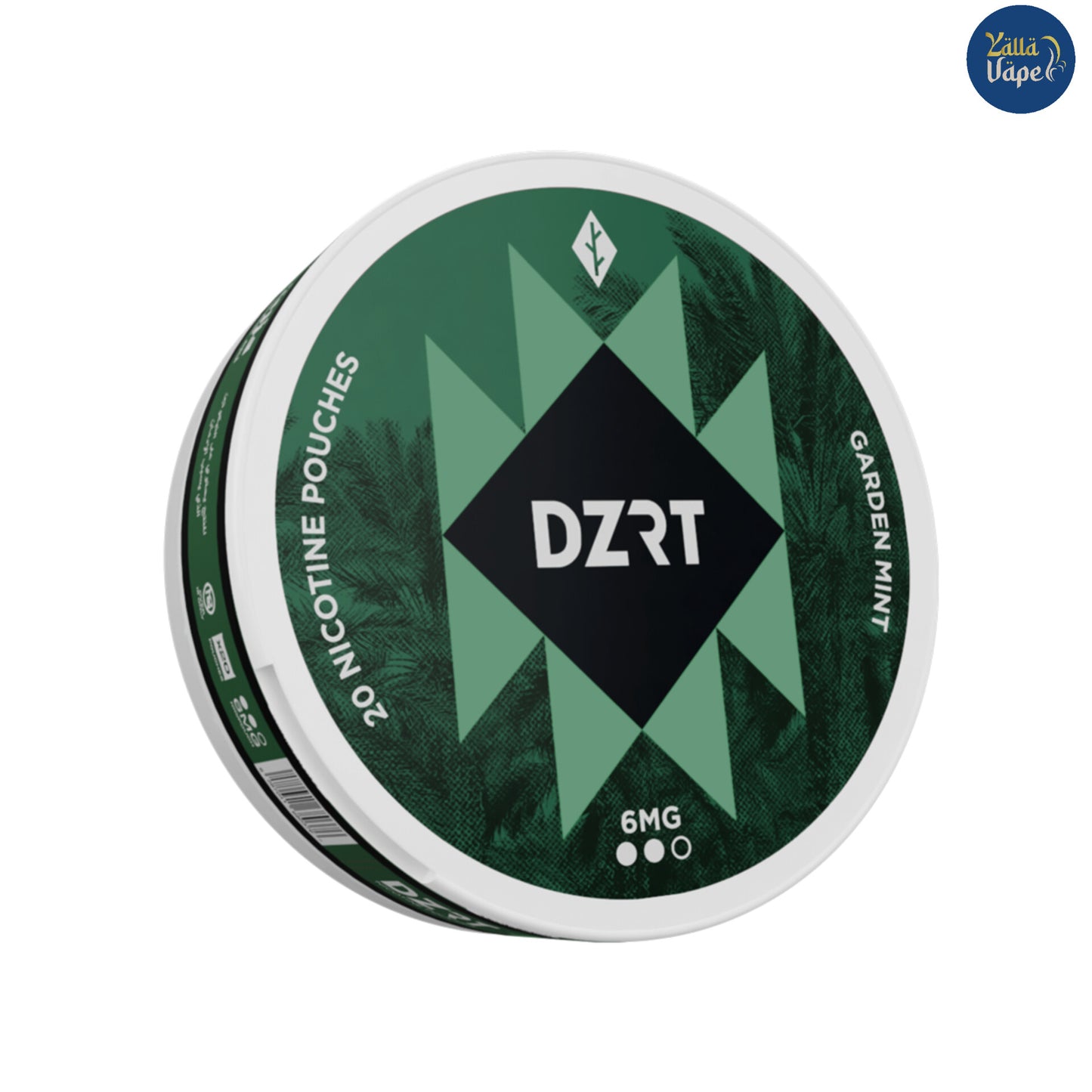 DZRT Garden Mint 6mg Tobacco-Free Nicotine Pouches - Crisp, Revitalizing Mint Burst for Dubai's Luxury Active Lifestyle