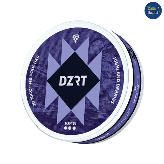 DZRT Highland Berries 10mg Tobacco-Free Nicotine Pouches - Intense Berry Flavor & Elite Design for Dubai's Thriving Professionals