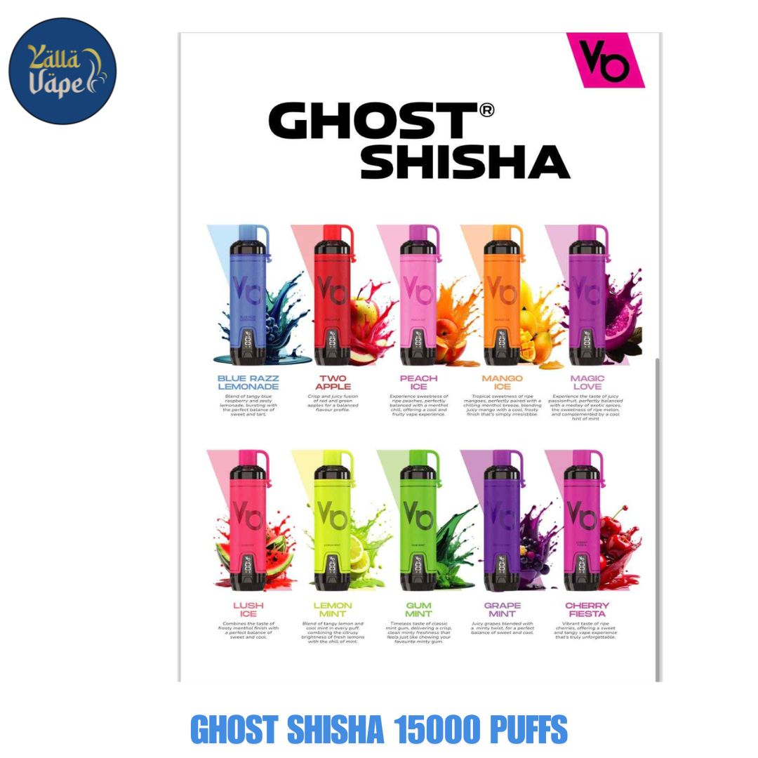 Best Ghost Shisha 15000 Puffs Disposable Vape in Dubai YALLA VAPE Best Ghost Shisha 15000 Puffs Disposable Vape in Dubai YALLA VAPE