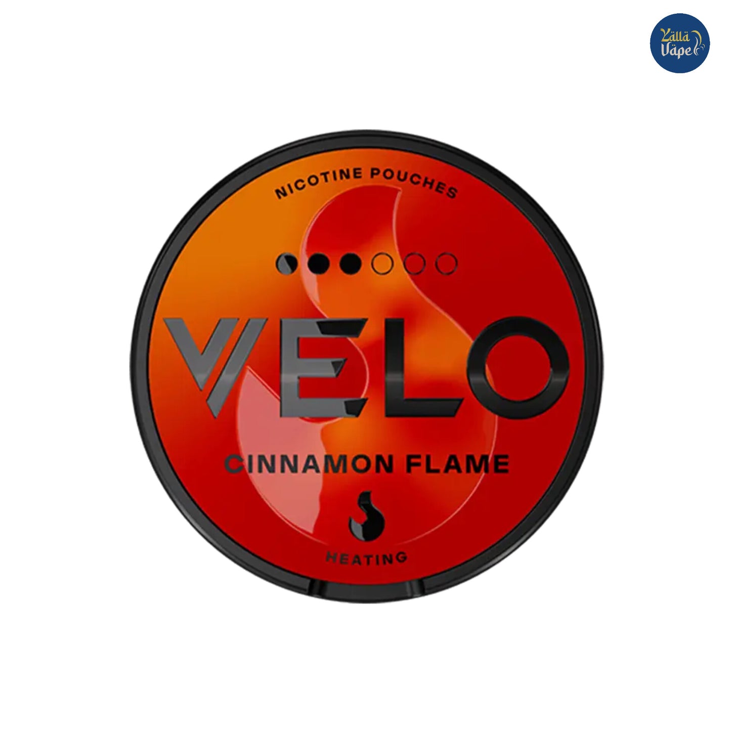 Velo Nicotine Pouches Cinnamon Flame 10mg.
Velo SNUS Cinnamon Flame Heat 3 dot .