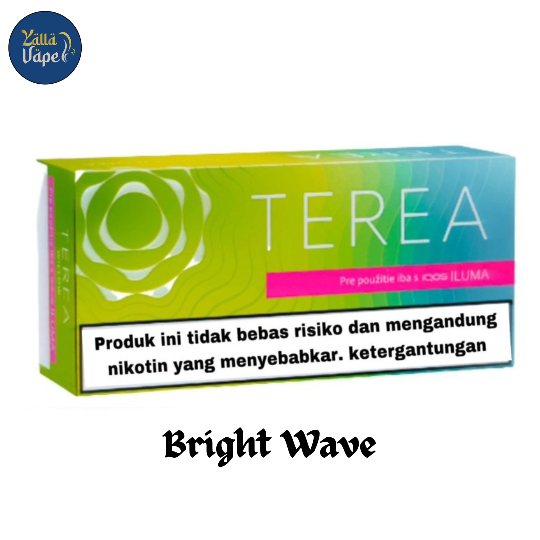IQOS TEREA Bright Wave 10-pack Indonesian edition menthol-cooling sticks with fresh fruit aroma, available across Dubai & UAE