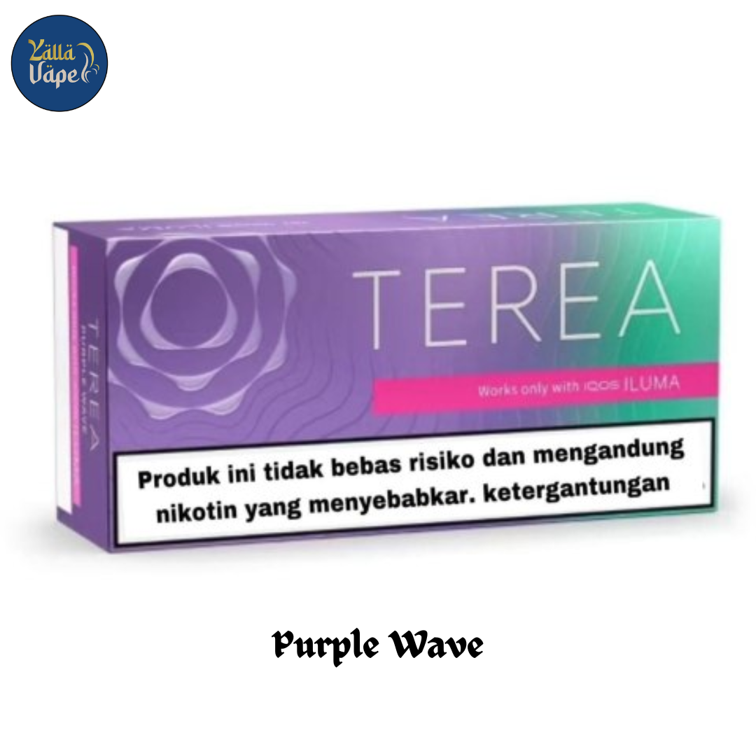 Original Indonesian IQOS TEREA Purple Wave 10-Pack Box – Premium Menthol Berry Sticks, Fast Delivery Dubai & UAE