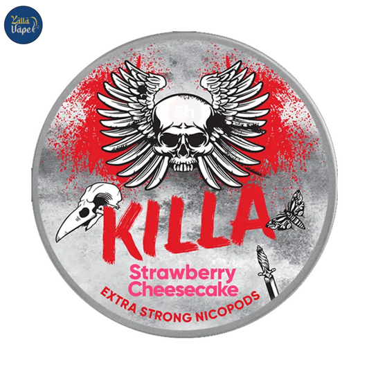 Slim & strong KILLA Strawberry Cheesecake nicotine pouch in UAE, fast Dubai delivery