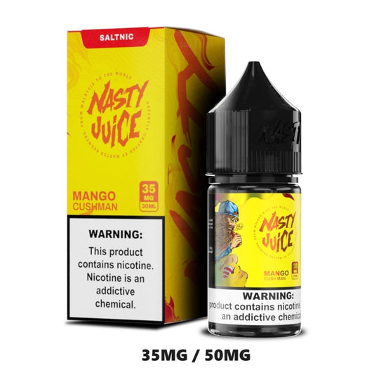 Nasty Salt Nicotine Premium Cushman Mango 30ml delivers 35mg & 50mg nicotine sterength Dubai UAE