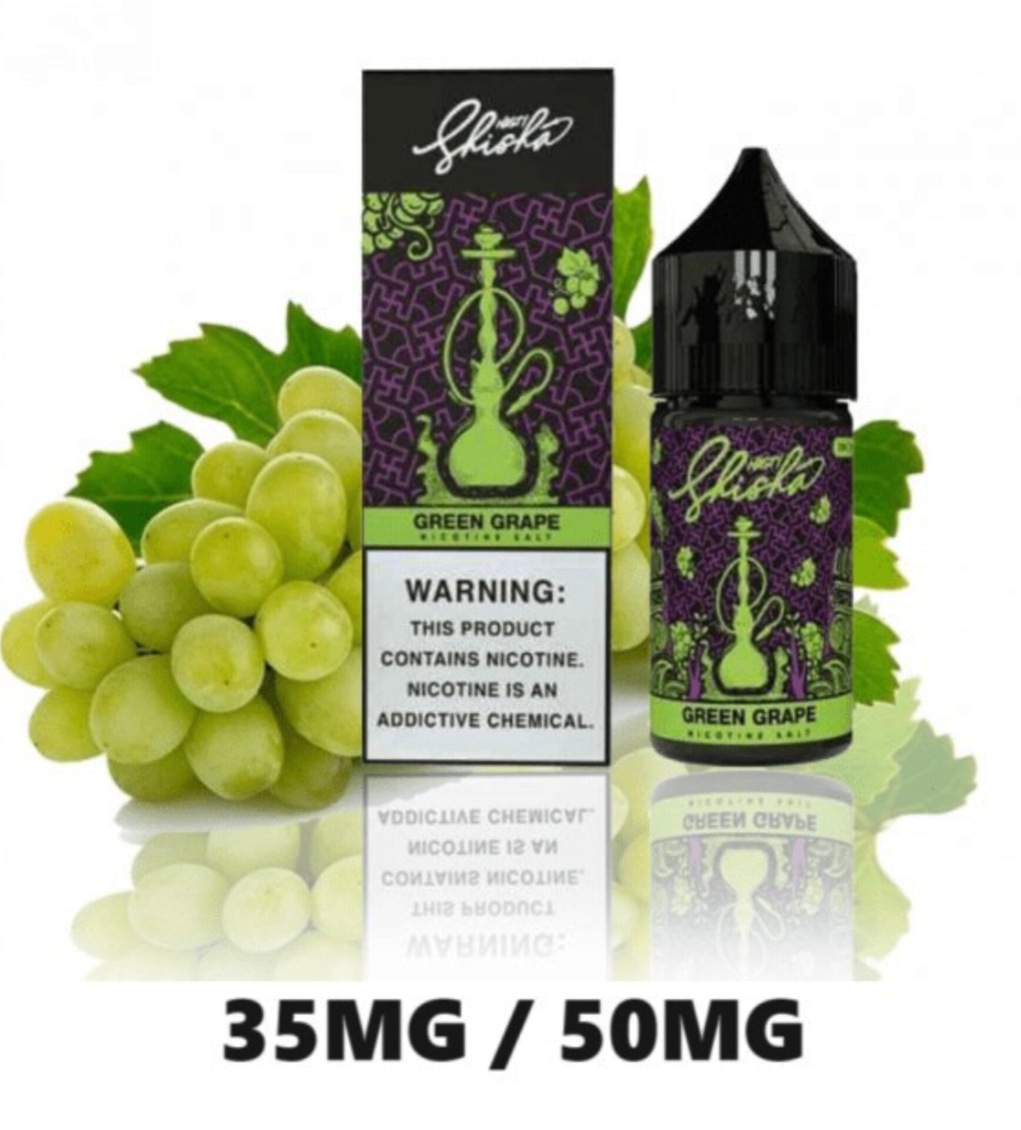 Nasty 35mg & 50mg Saltnic 30ml Premium Green Grape Flavor Best price Dubai UAE Online
