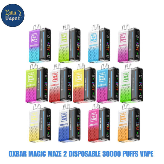 Oxbar Magic Maze 2 Disposable Vape 30000 puffs – sleek, high-performance DTL device delivering robust flavors and smooth vapor.