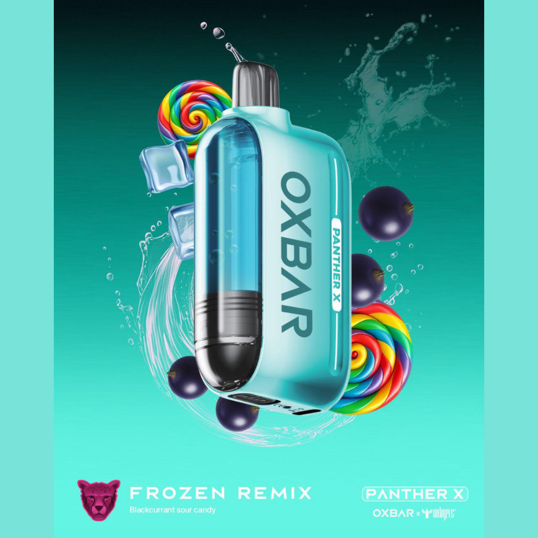 Oxbar Panther X 50K — Frozen Remix fruity cocktail with frosty hit, 50,000 puffs disposable UAE