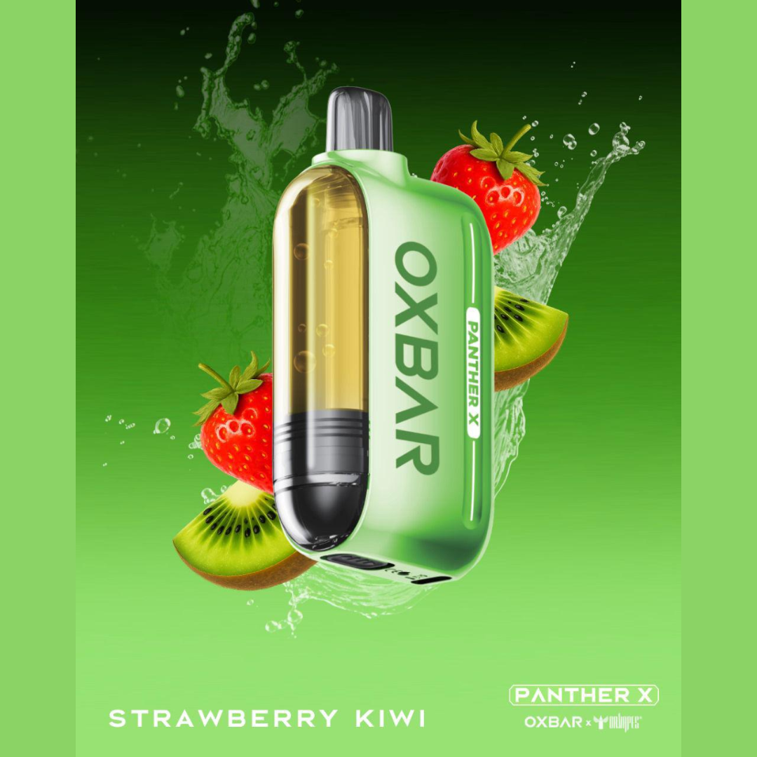 Oxbar Panther X 50K — Strawberry Kiwi sweet-strawberry with kiwi tang, 50,000 puffs disposable UAE