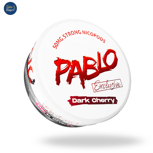 Pablo Exclusive Dark Cherry 50mg Nicotine Pouches – Premium tobacco-free pouch with intense dark cherry flavor for UAE.
