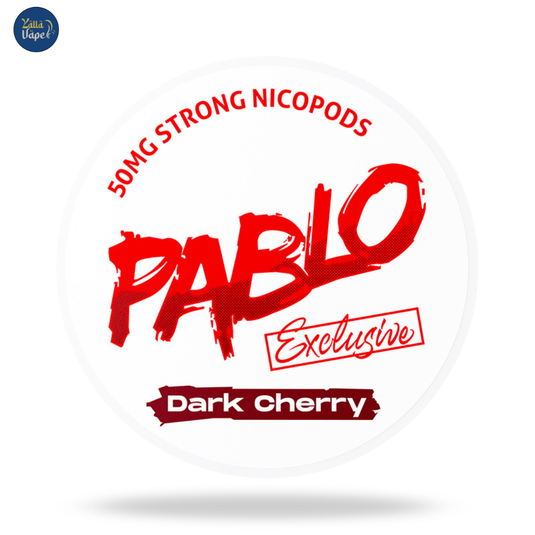 Premium Pablo Exclusive Dark Cherry 50mg Nicotine Pouches – Discreet, high-strength pouch delivering bold flavor in Dubai.