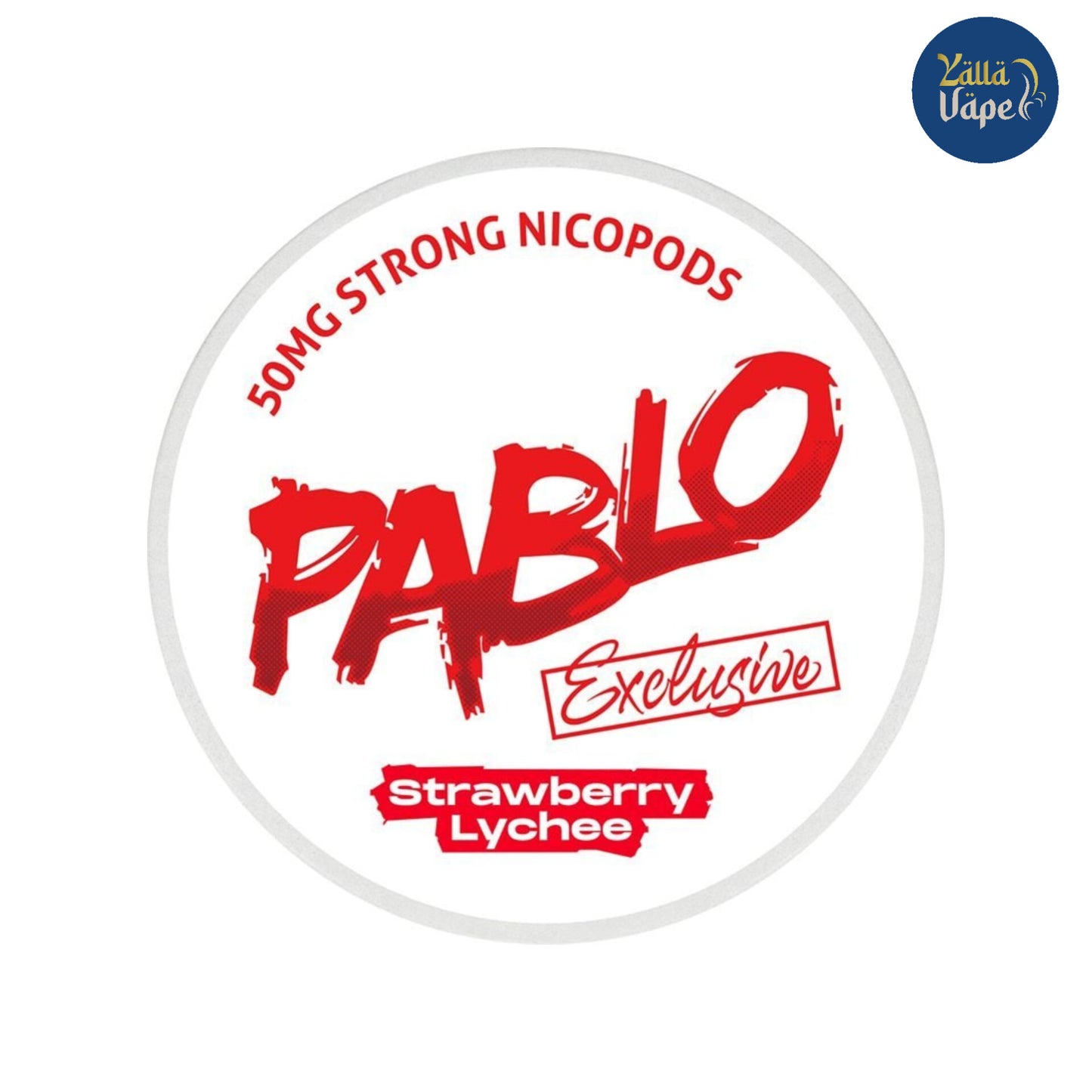Pablo Exclusive Strawberry Lychee 50mg Nicotine Pouches – Strong Nicotine Snus with Sweet Exotic Flavor – Best Tobacco-Free Alternative in UAE, Dubai & Abu Dhabi
