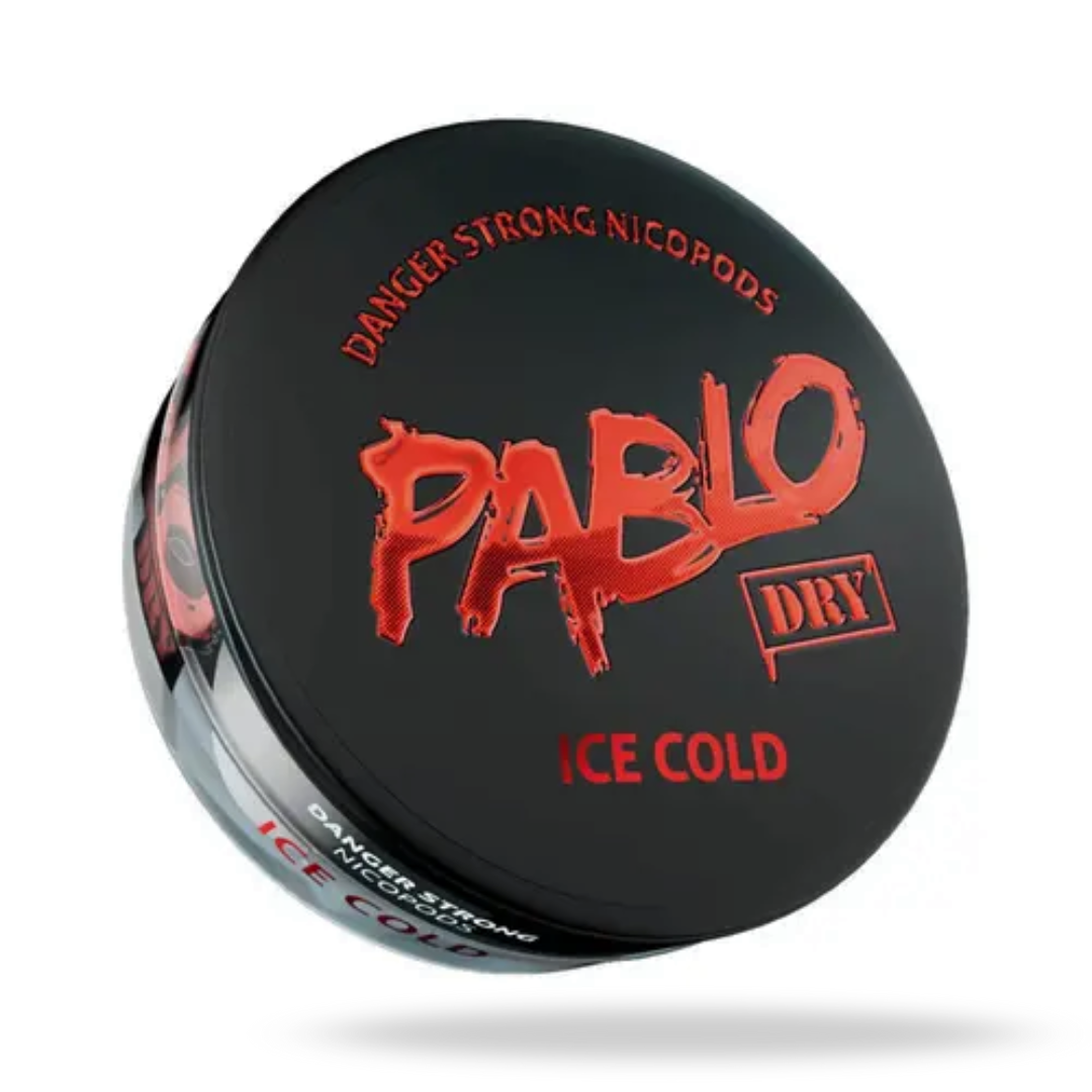 Pablo Dry Ice Cold Nicotine Pouches – Enjoy an ultra-cool, tobacco‑free nicotine boost with a crisp dry ice mint flavor and potent 50mg strength, engineered for discreet, mess‑free satisfaction by seasoned users in Dubai & across the UAE.