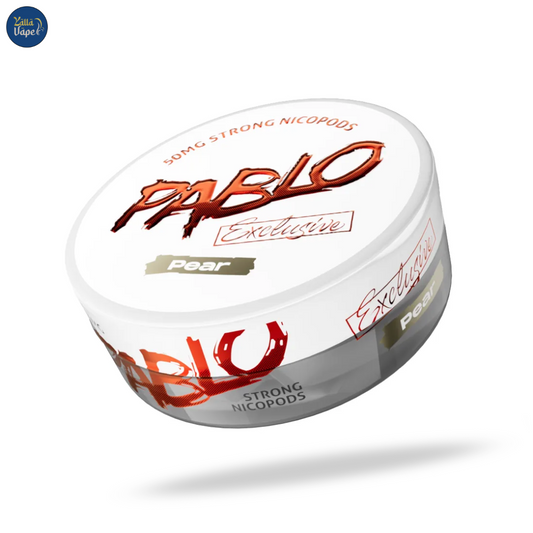 Discreet Pablo Exclusive Pear 50mg Nicotine Pouches delivering bold pear flavor & fast delivery in Dubai.