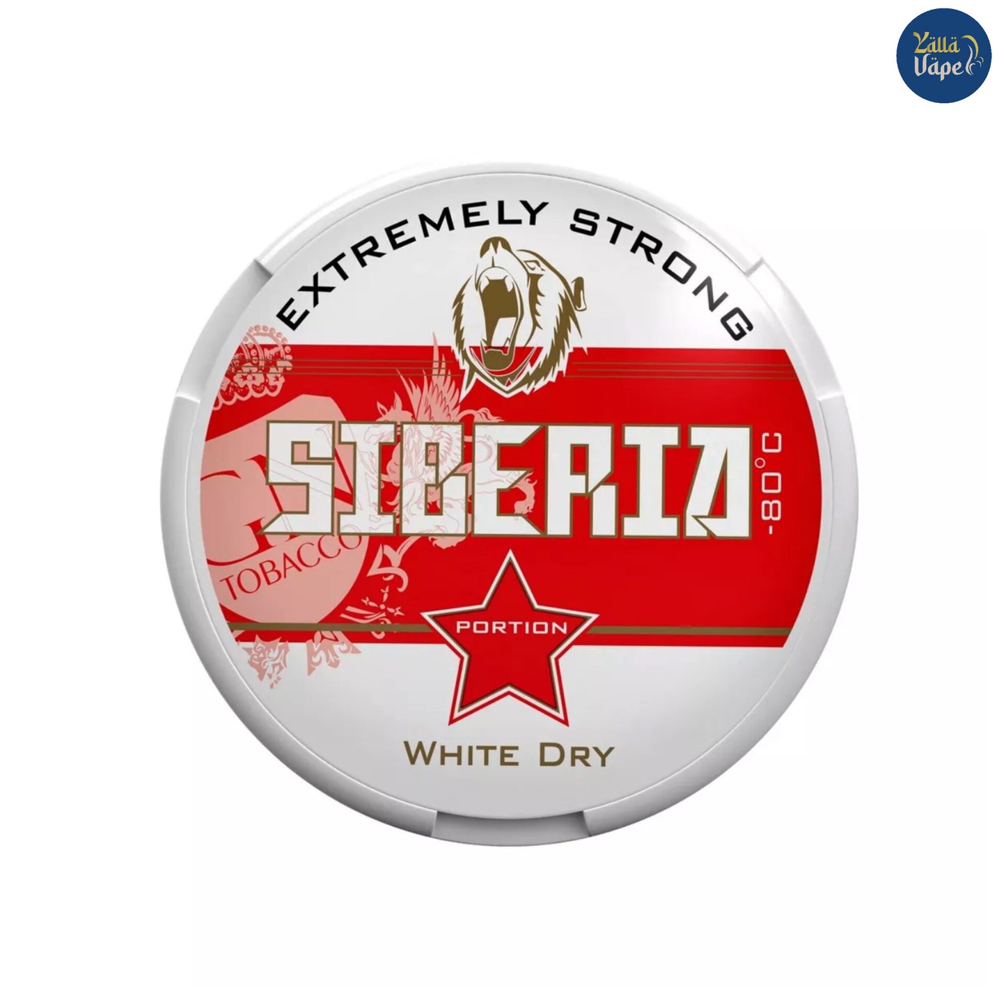 SIBERIA Snus White Dry -80°C Freeze Extreme 43mg/g Nicotine Pouch | Dubai UAE Delivery