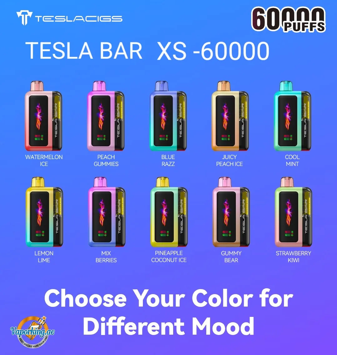 TESLA BAR XS 60000 Puffs 50mg Disposable Vape in Dubai UAE