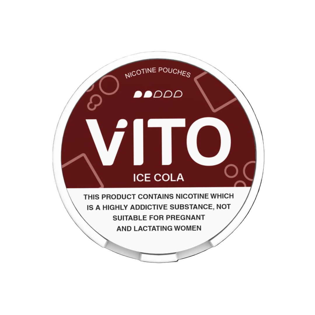 VITO Ice Cola features a classic cola flavor with an icy finish, comes in slim, discreet, tobacco-free 20-pouch cans, and is made in the UAE — selling across Dubai, Abu Dhabi, Sharjah and UAE.