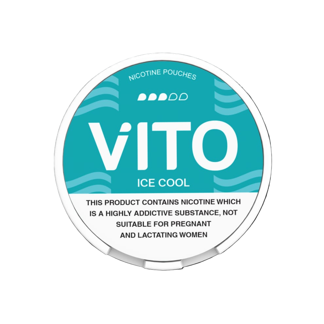 VITO Ice Cool 6mg/10mg — cool mint nicotine pouches, slim 20-can, discreet UAE-made pouch; fast delivery across UAE