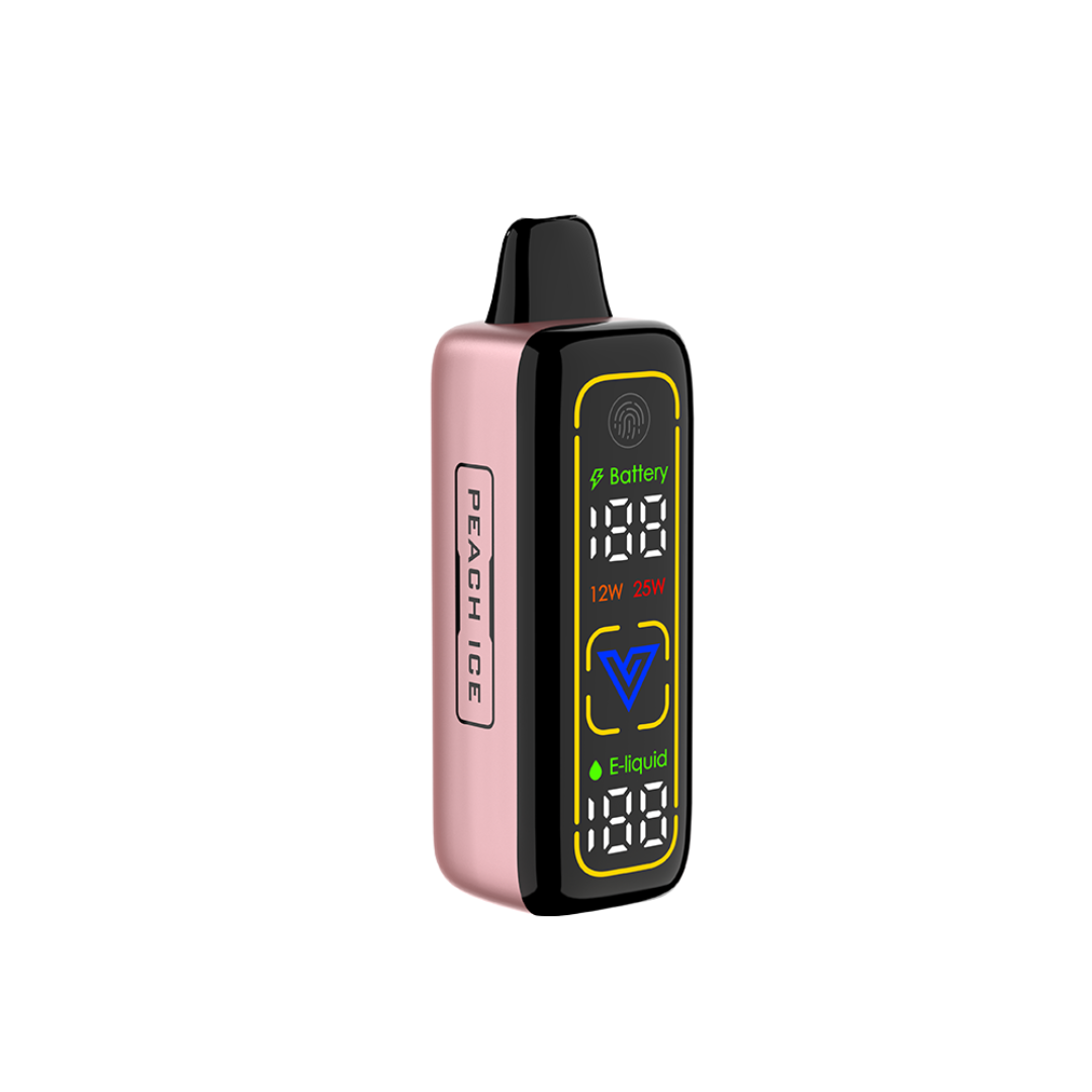 VNSN Spark Pro 30K Puffs Peach Ice vape – sweet peach + icy menthol, USB‑C rechargeable, mesh‑coil, 5% salt nic; buy in Dubai, Abu Dhabi, Sharjah & UAE