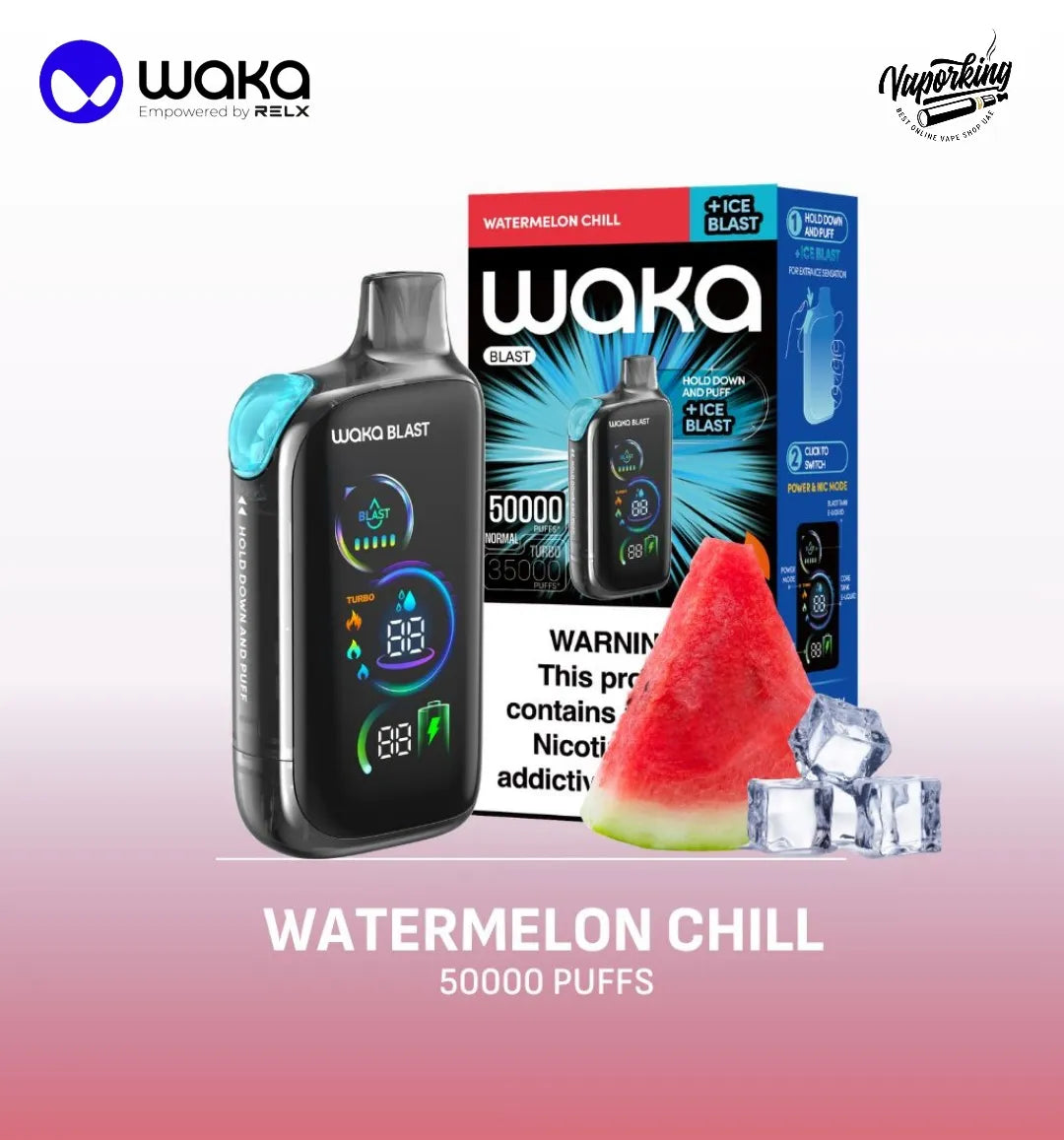 Waka Blast 50000 Puffs Disposable Vape 50mg in Dubai UAE