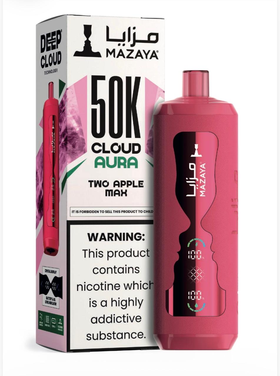 Mazaya Cloud AURA 50000 Puffs Disposable Vape 6mg in Dubai UAE