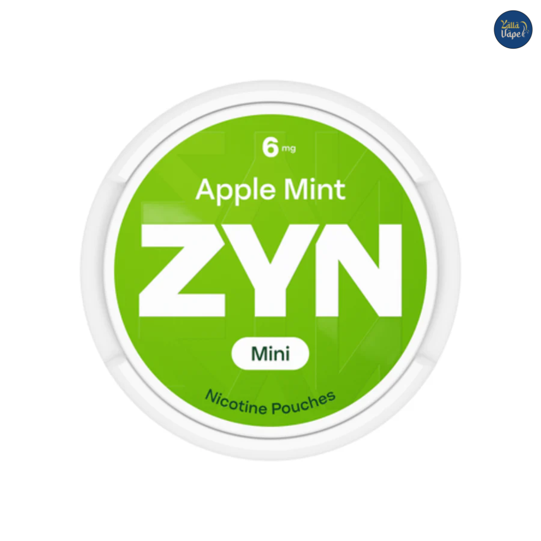 Zyn Apple Mint Mini 6mg nicotine pouches — crisp apple & cool mint, discreet mini can (UAE)