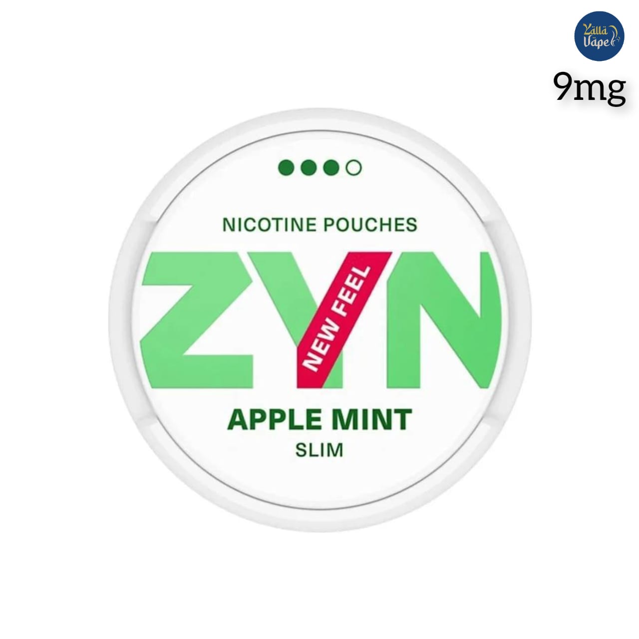 ZYN Apple Mint Slim 9mg Nicotine Pouches – premium, tobacco‑free slim pouches blending crisp apple and cool mint flavors for a potent 9mg nicotine kick, engineered for discreet on‑the‑go use in Dubai, UAE.