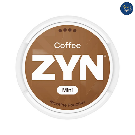 Zyn Coffee Mini 6mg nicotine pouches — mini can, mocha-chocolate coffee flavor, tobacco-free; buy Dubai, Abu Dhabi, Sharjah UAE.