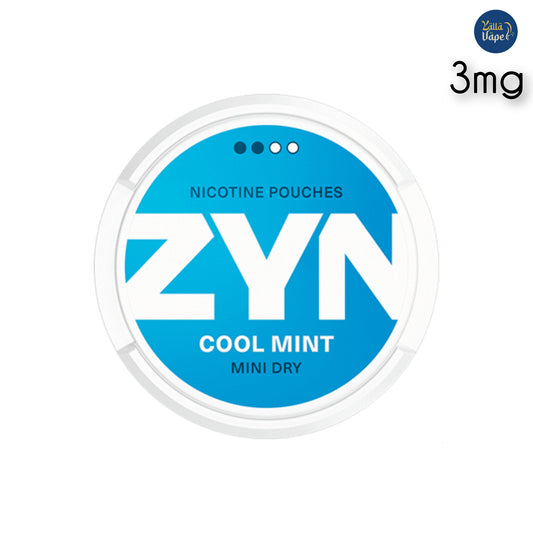 ZYN Cool Mint Mini Dry 3mg Nicotine Pouches – a discreet, tobacco-free, and smoke-free mint pouch delivering a smooth, mild nicotine experience for adult users in Dubai, UAE.