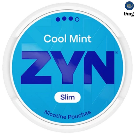 Updated ZYN Cool Mint Slim 9 mg can — intense peppermint & menthol flavor, discreet slim nicotine pouches, available across UAE (Dubai, Abu Dhabi, Sharjah)