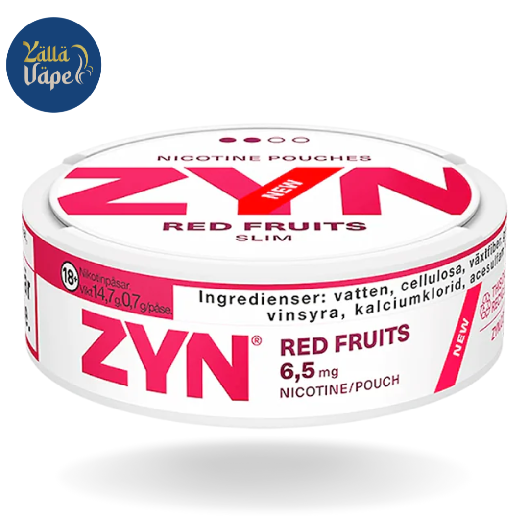 Best Selling On Product: Red Fruits Nicotine Pouches by ZYN 6.5MG\ 2 DOTS
