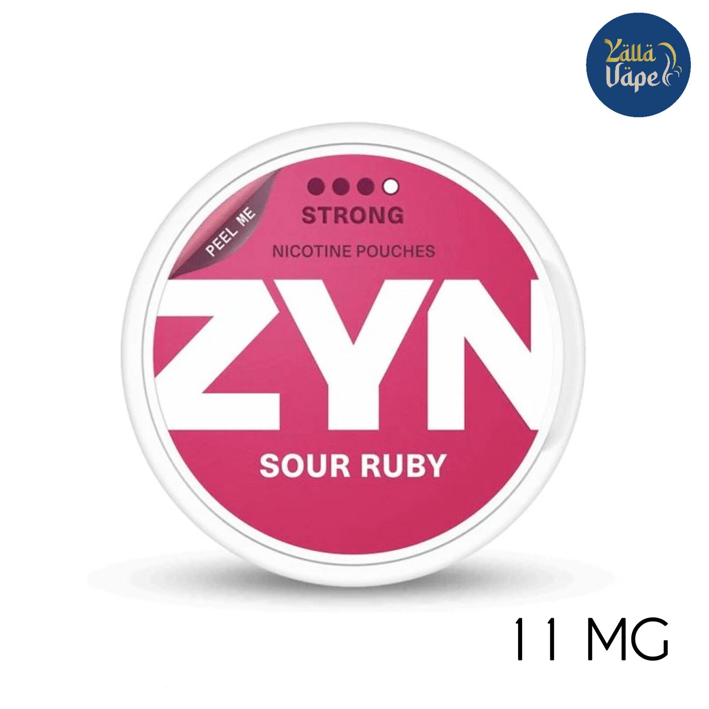 Zyn Sour Ruby Strong 11mg nicotine pouches SNUS In Dubai UAE