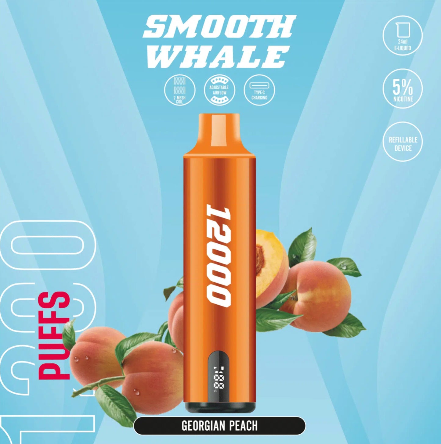 Smooth Whale 12000 Puffs Disposable Vape In Dubai UAE