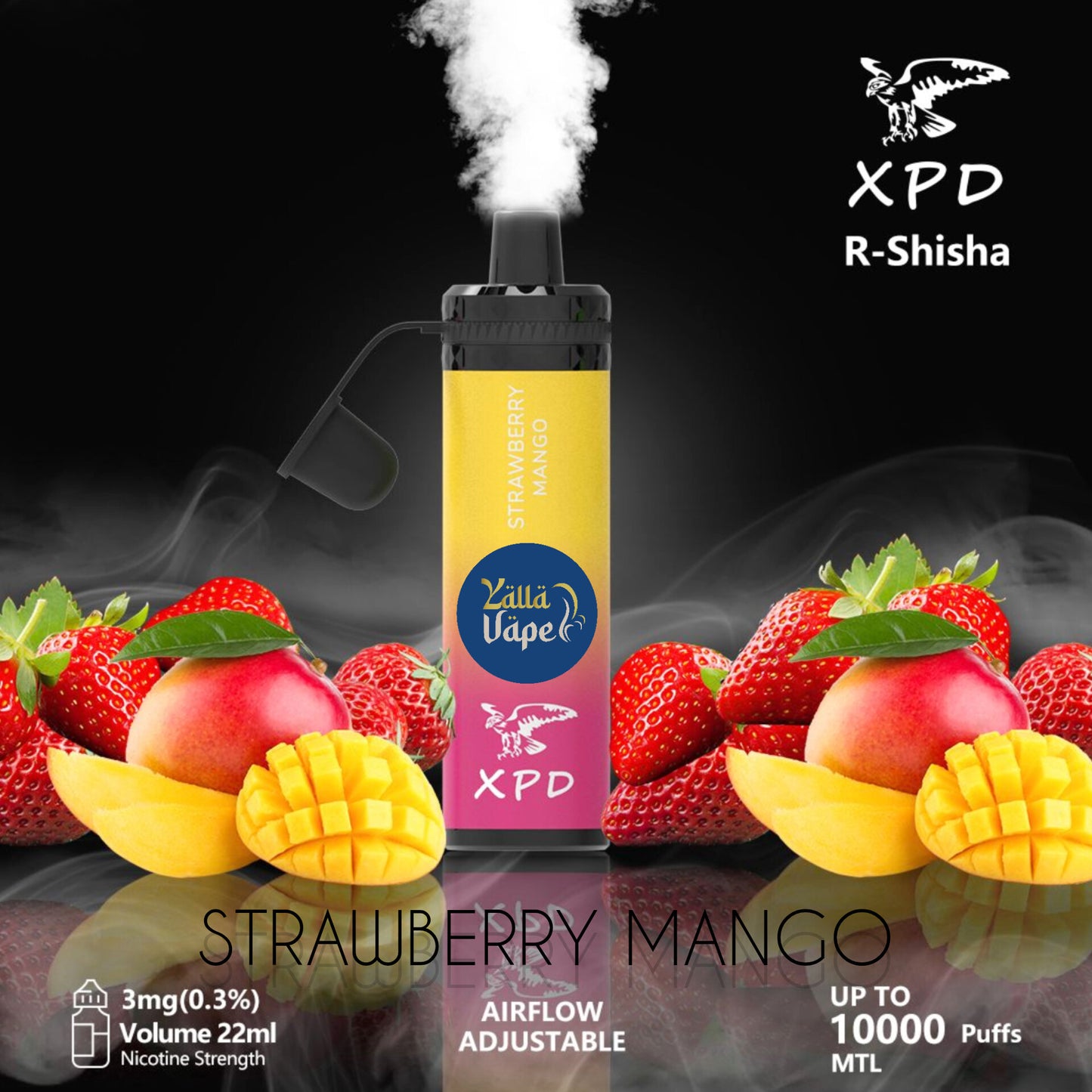 XPD BAR R SHISHA 3mg Nicotine 10000 Puffs