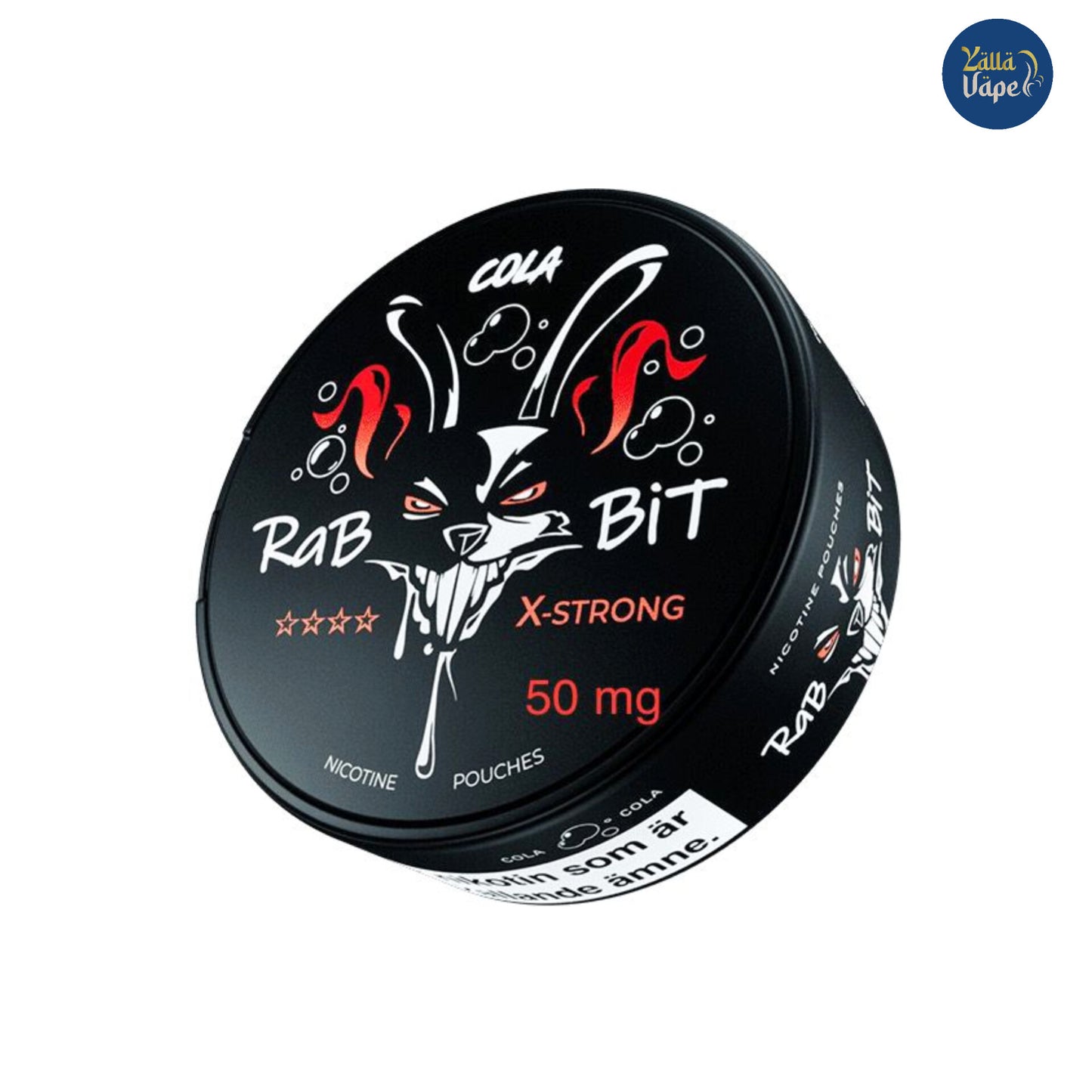 RabBit Nicotine Pouches 50mg
Rab Bit SNUS Cola X-Strong 50mg