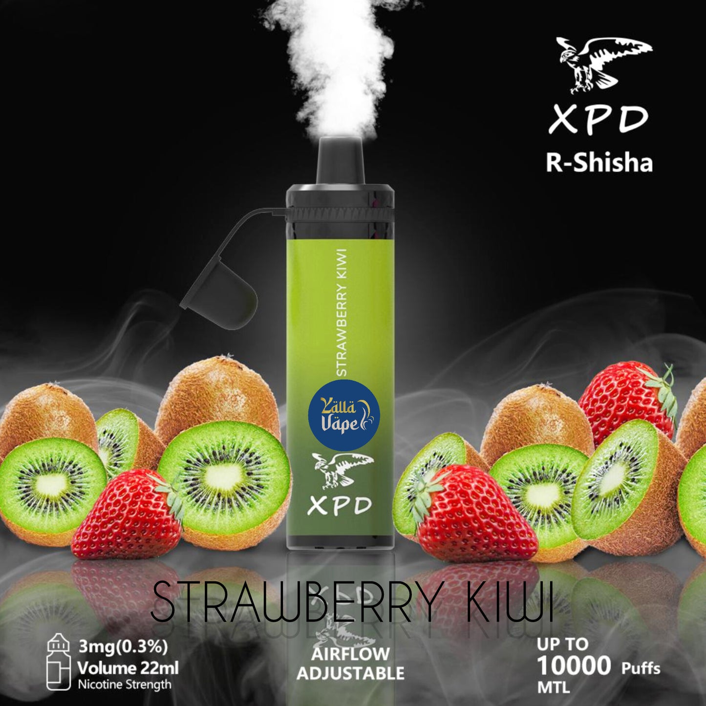 XPD BAR R SHISHA 3mg Nicotine 10000 Puffs