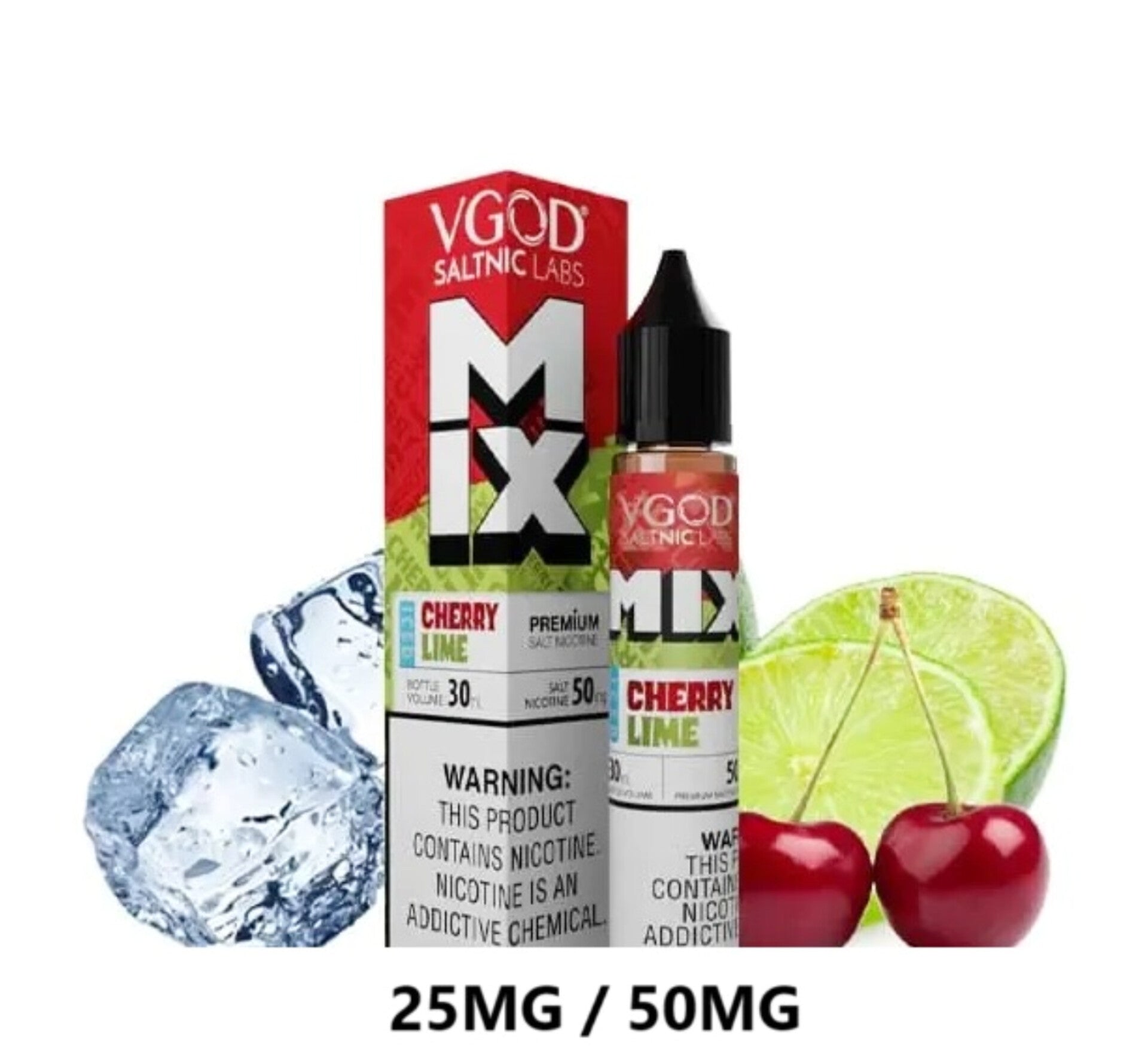 VGOD Mix Iced Cherry Lime SaltNic 30ml YALLA VAPE VGOD Mix Iced Cherry Lime SaltNic 30ml YALLA VAPE