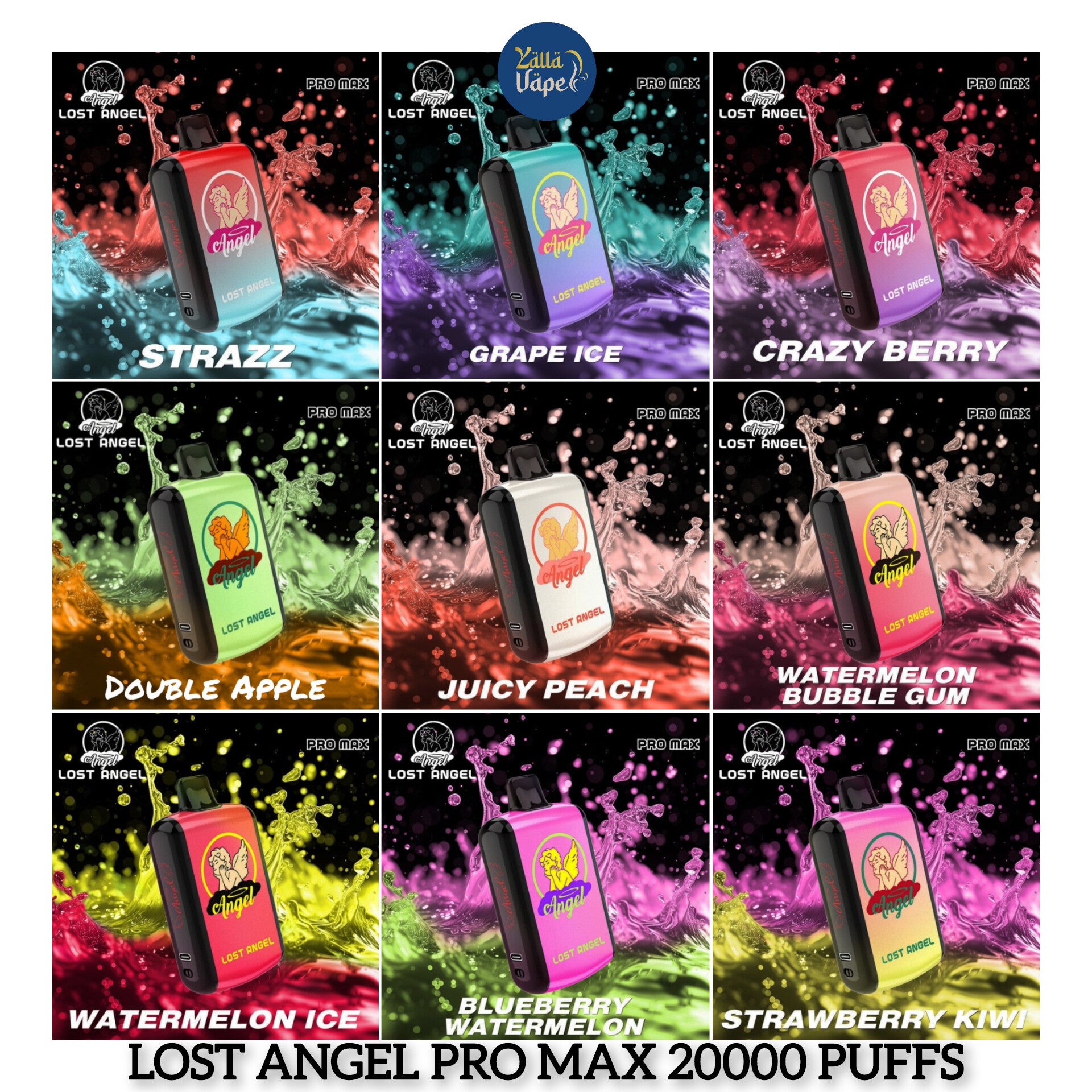 LOST ANGEL Pro Max 20000 Puffs Disposable Vape in UAE YALLA VAPE LOST ANGEL Pro Max 20000 Puffs Disposable Vape in UAE YALLA VAPE