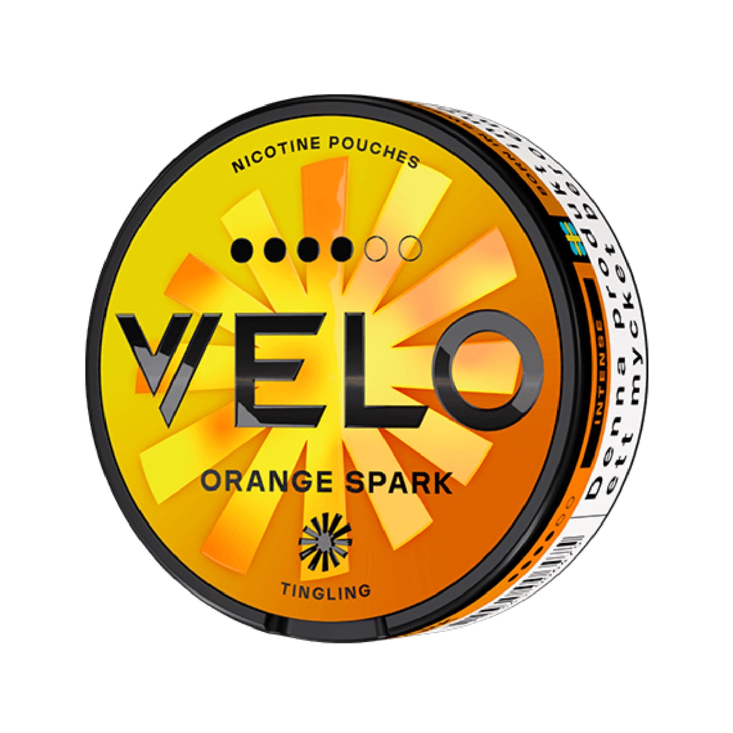 Velo Orange Spark/ Velo Nicotine Pouches Orange Spark 10.9mg / Velo SNUS Orange Spark 4 dots/ Velo Orange Spark 11mg