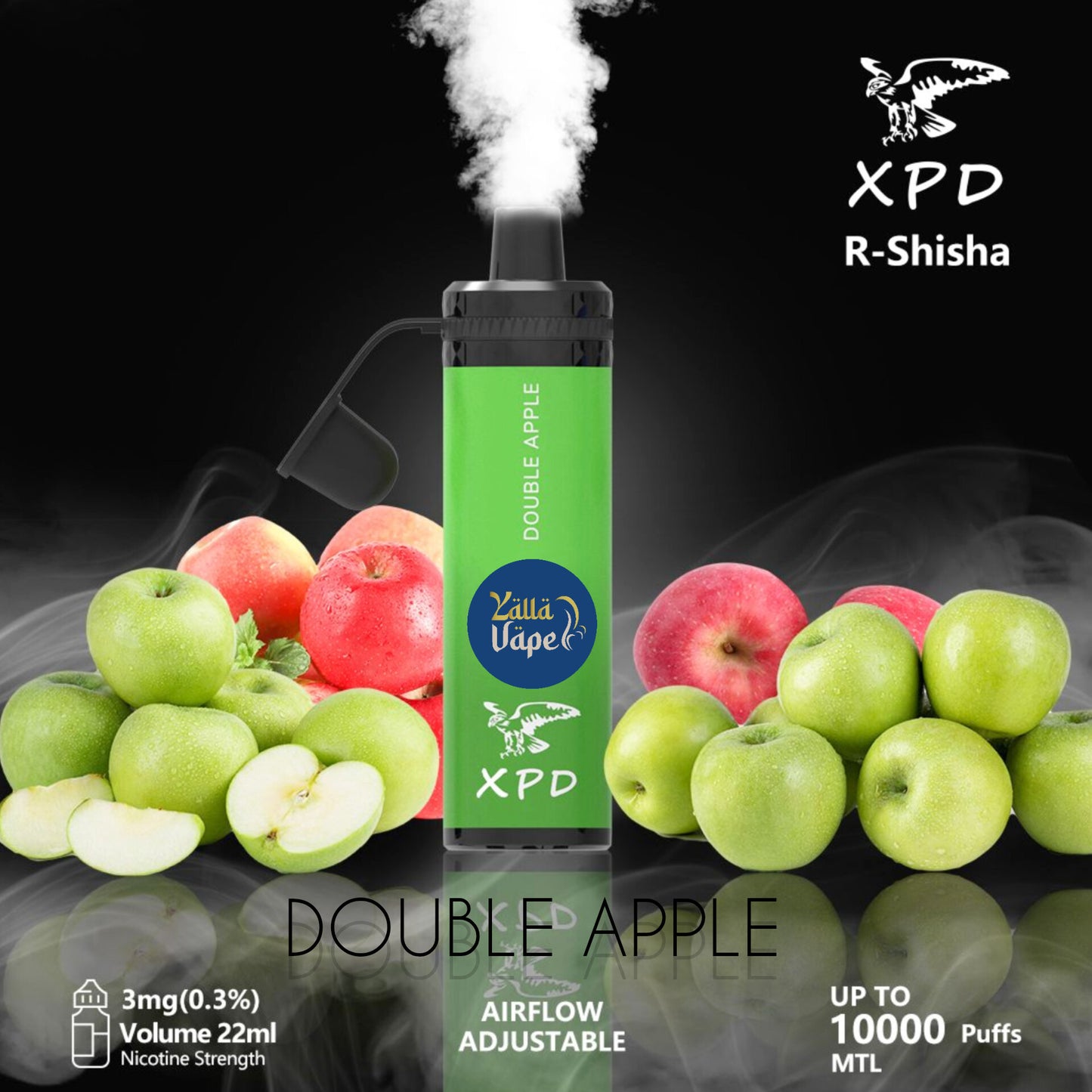 XPD BAR R SHISHA 3mg Nicotine 10000 Puffs