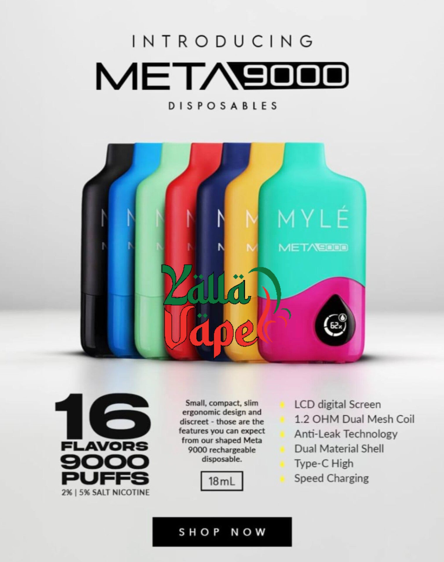 Myle Meta 9000 Puffs Disposable Vape in Dubai UAE YALLA VAPE Myle Meta 9000 Puffs Disposable Vape in Dubai UAE YALLA VAPE
