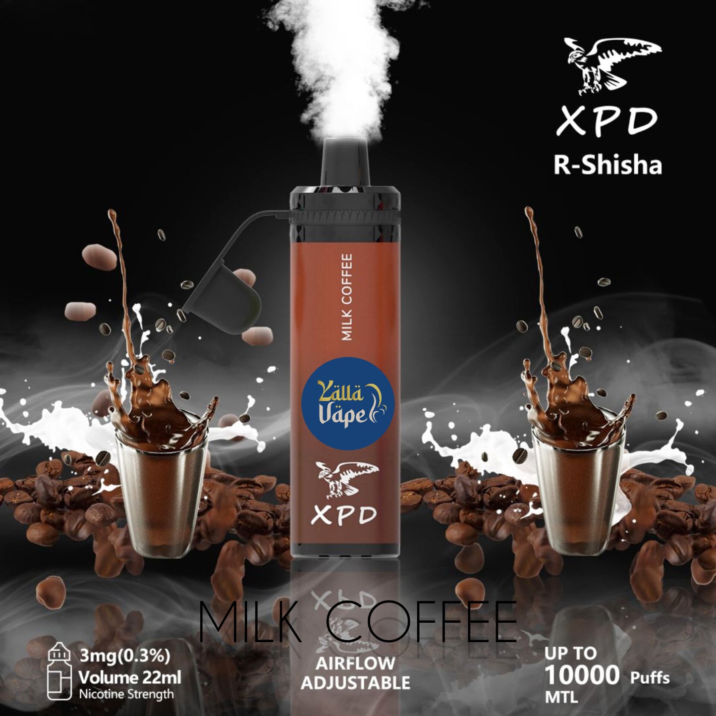 XPD BAR R SHISHA 3mg Nicotine 10000 Puffs