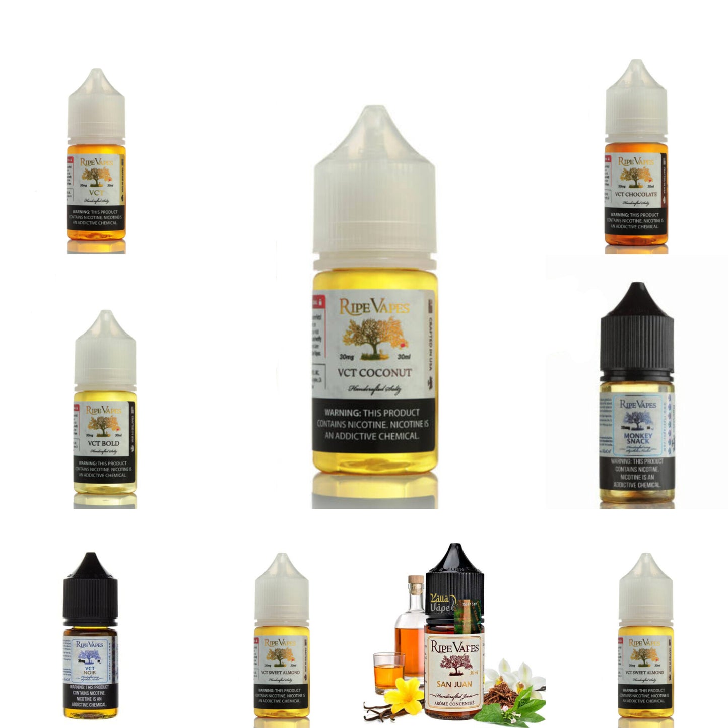 RIPE VAPES VCT 30ML SALTNIC 25mg & 50mg All Flavors In Dubai UAE