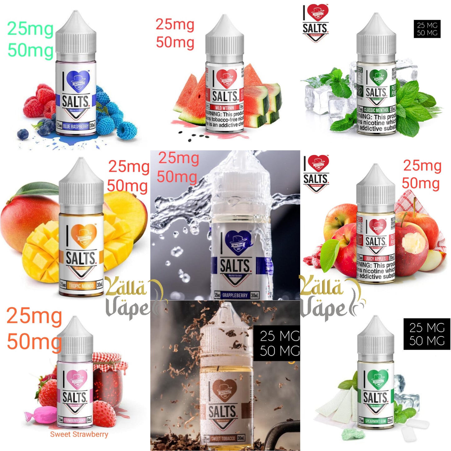 I LOVE SALTS 30ml 25mg & 50mg