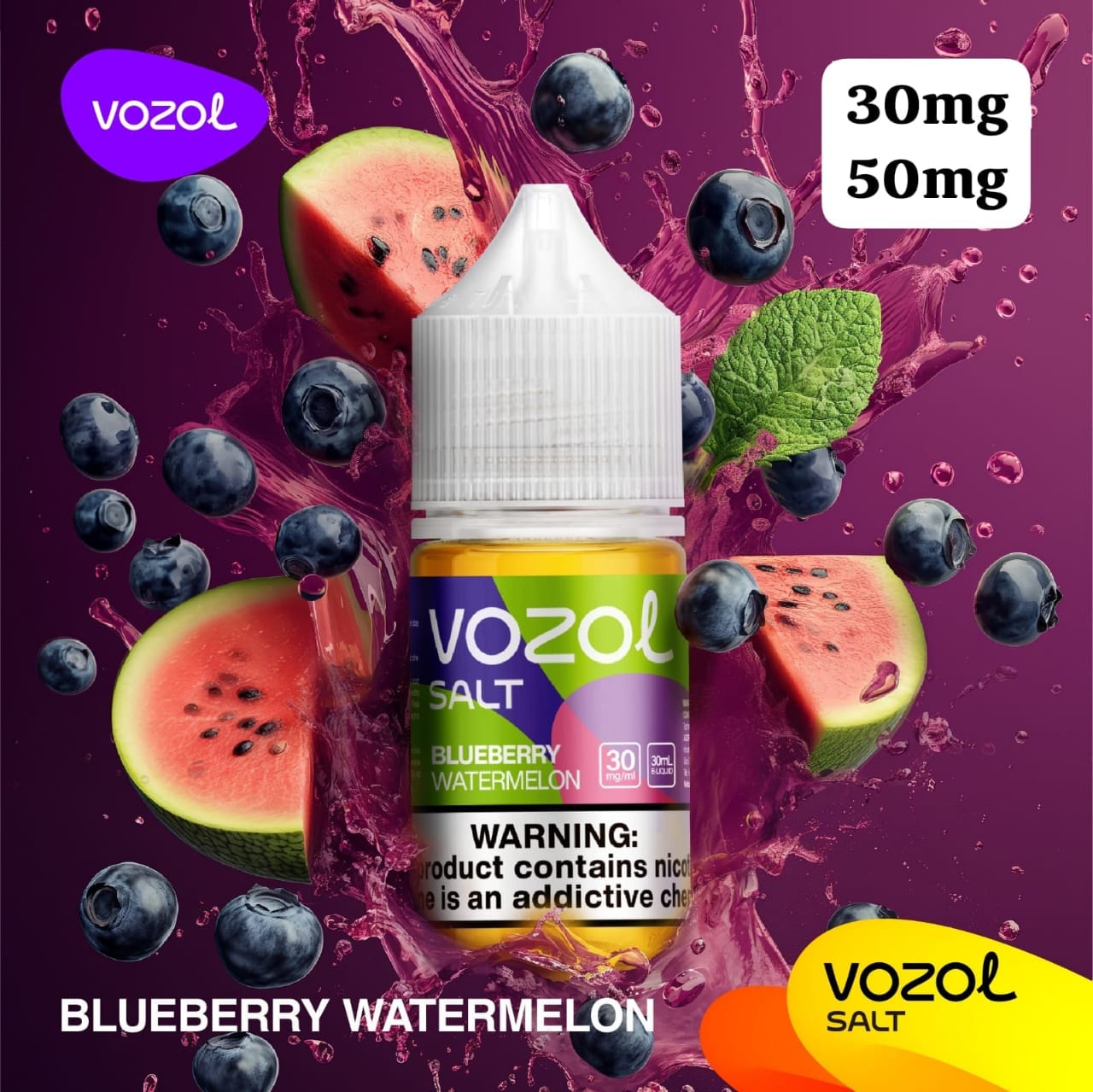 VOZOL 30ml Saltnic 30mg & 50mg E-Juice In Dubai UAE