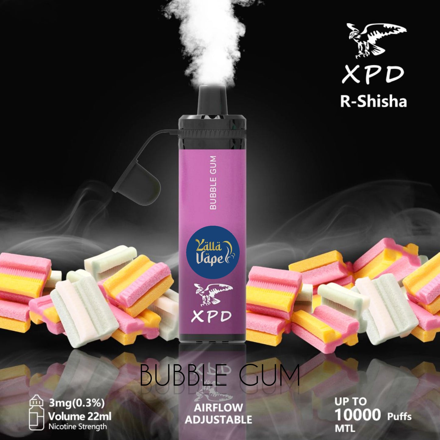 XPD BAR R SHISHA 3mg Nicotine 10000 Puffs