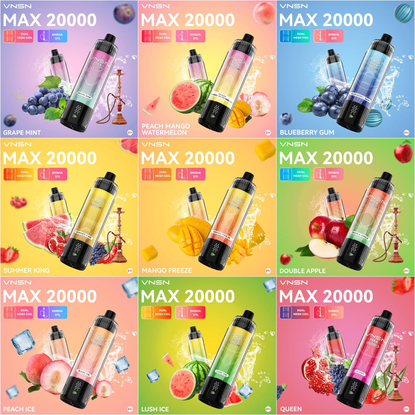 VNSN MAX 20000 Puffs Disposable Vape In Dubai UAE