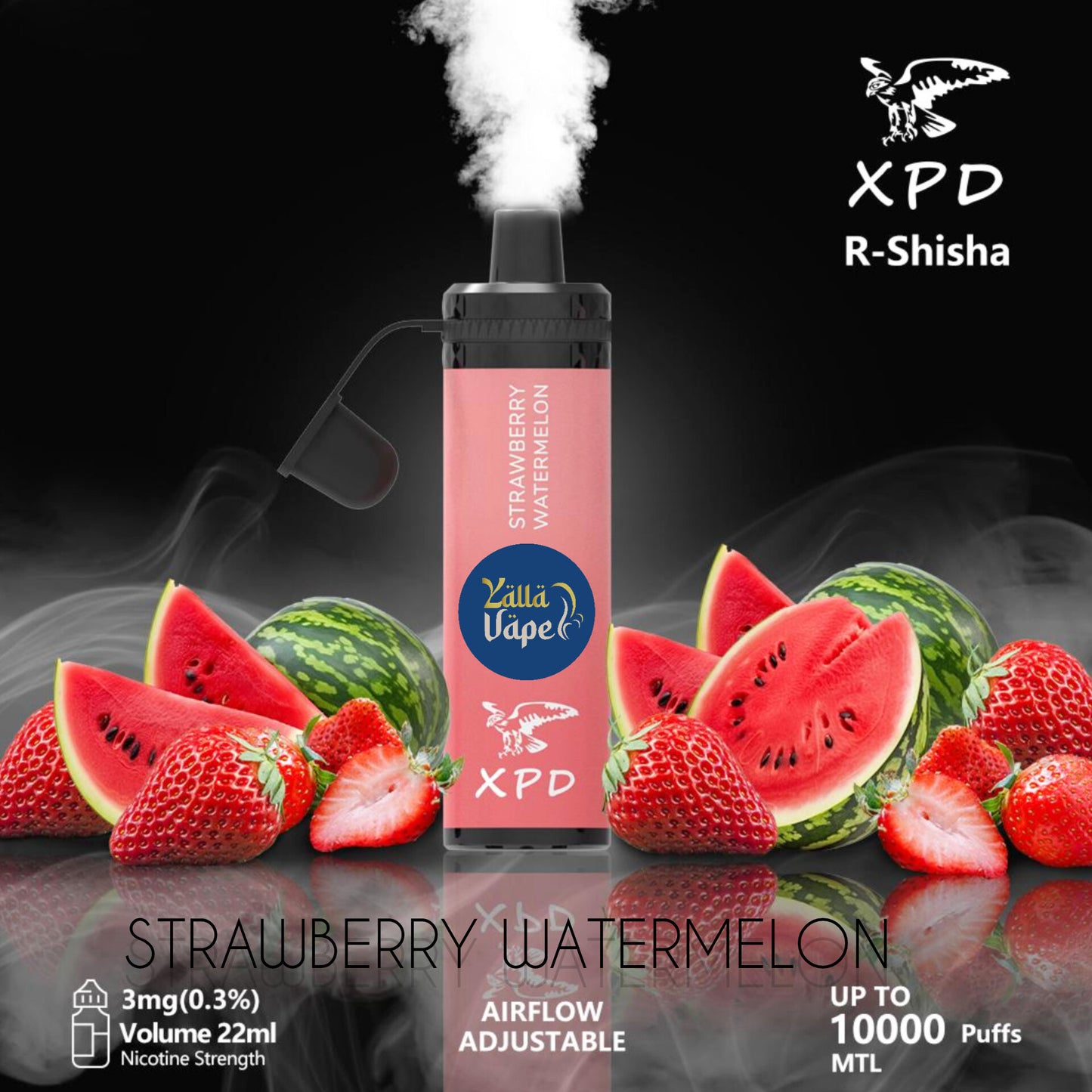 XPD BAR R SHISHA 3mg Nicotine 10000 Puffs
