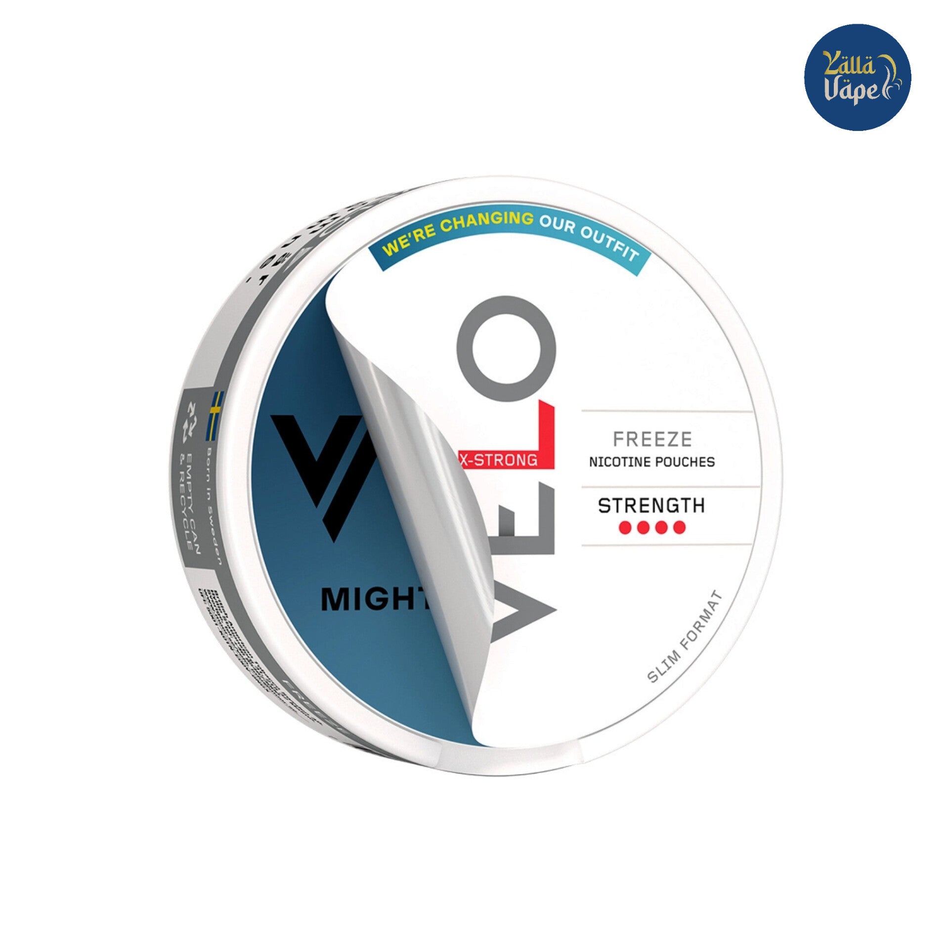 Velo X-Strong Freeze New Look / Velo Mighty Peppermint 10.9mg / Velo Mighty Peppermint Slim 4 dots / Velo Mighty Peppermint 11mg